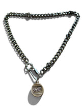 Load image into Gallery viewer, fly free | bronze butterfly carabiner choker necklace