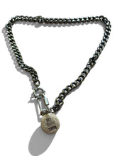 Load image into Gallery viewer, fly free | bronze butterfly carabiner choker necklace
